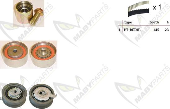 Mabyparts OBK010342 - Zobsiksnas komplekts autodraugiem.lv