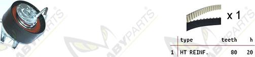 Mabyparts OBK010305 - Zobsiksnas komplekts autodraugiem.lv