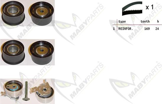 Mabyparts OBK010311 - Zobsiksnas komplekts autodraugiem.lv