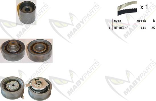 Mabyparts OBK010382 - Zobsiksnas komplekts autodraugiem.lv