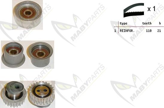 Mabyparts OBK010327 - Zobsiksnas komplekts autodraugiem.lv