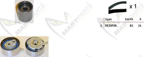 Mabyparts OBK010248 - Zobsiksnas komplekts autodraugiem.lv