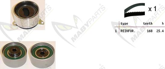 Mabyparts OBK010265 - Zobsiksnas komplekts autodraugiem.lv