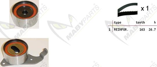 Mabyparts OBK010263 - Zobsiksnas komplekts autodraugiem.lv