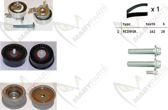 Mabyparts OBK010213 - Zobsiksnas komplekts autodraugiem.lv