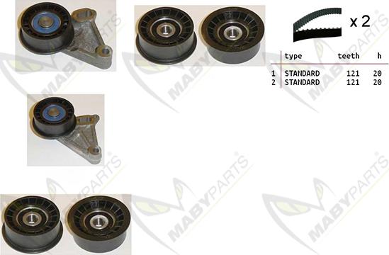 Mabyparts OBK010281 - Zobsiksnas komplekts autodraugiem.lv