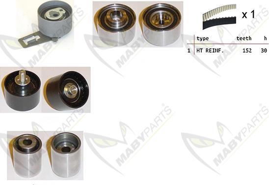 Mabyparts OBK010226 - Zobsiksnas komplekts autodraugiem.lv