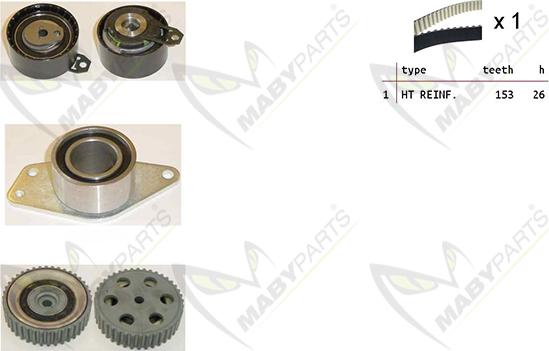 Mabyparts OBK010275 - Zobsiksnas komplekts autodraugiem.lv