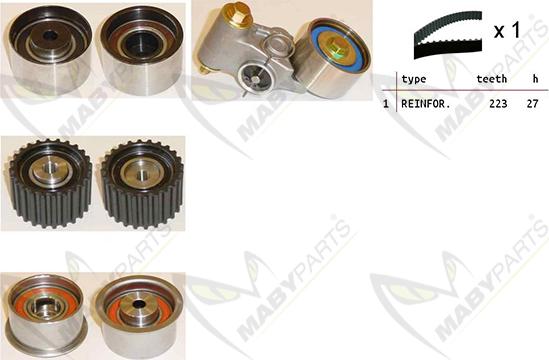 Mabyparts OBK010272 - Zobsiksnas komplekts autodraugiem.lv