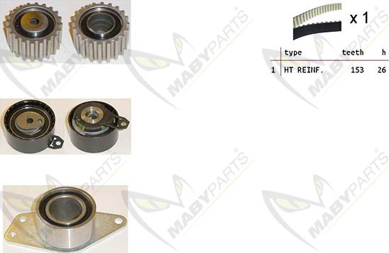 Mabyparts OBK010277 - Zobsiksnas komplekts autodraugiem.lv