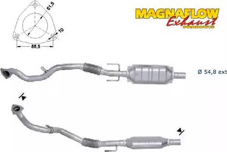 Magnaflow 65802D - Katalizators autodraugiem.lv