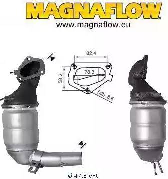 Magnaflow 65826D - Katalizators autodraugiem.lv