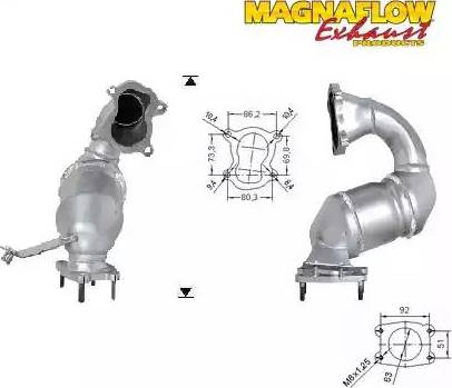 Magnaflow 75409D - Katalizators autodraugiem.lv