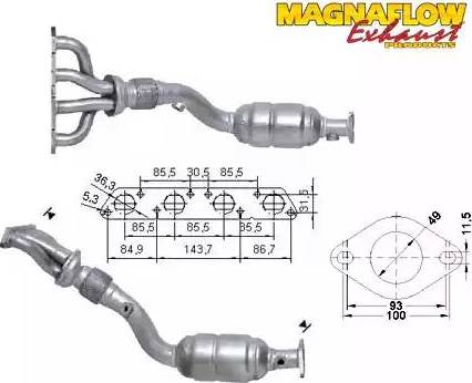 Magnaflow 70611 - Katalizators autodraugiem.lv