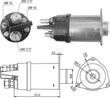 Magneti Marelli 940113050496 - Ievilcējrelejs, Starteris autodraugiem.lv