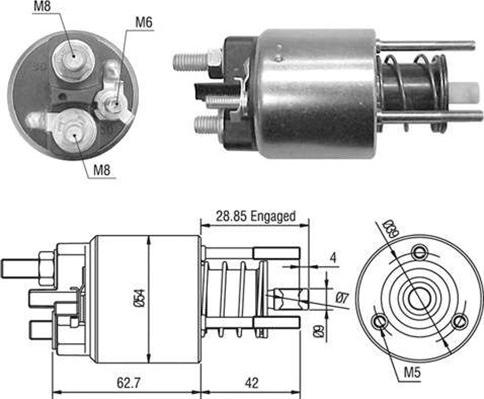 Magneti Marelli 940113050453 - Ievilcējrelejs, Starteris autodraugiem.lv