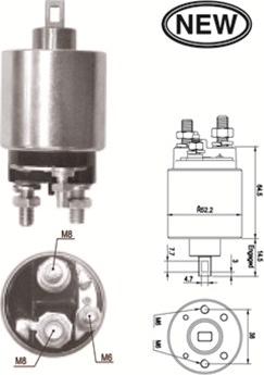 Magneti Marelli 940113050551 - Ievilcējrelejs, Starteris autodraugiem.lv