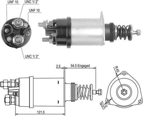 Magneti Marelli 940113050504 - Ievilcējrelejs, Starteris autodraugiem.lv