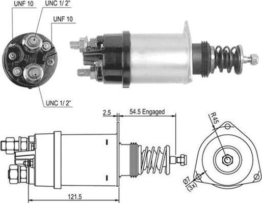 Magneti Marelli 940113050502 - Ievilcējrelejs, Starteris autodraugiem.lv