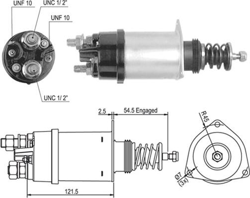 Magneti Marelli 940113050005 - Ievilcējrelejs, Starteris autodraugiem.lv