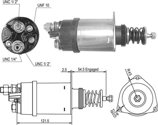 Magneti Marelli 940113050002 - Ievilcējrelejs, Starteris autodraugiem.lv