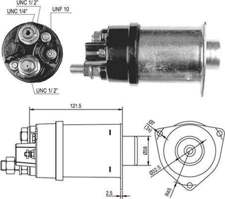 Magneti Marelli 940113050028 - Ievilcējrelejs, Starteris autodraugiem.lv