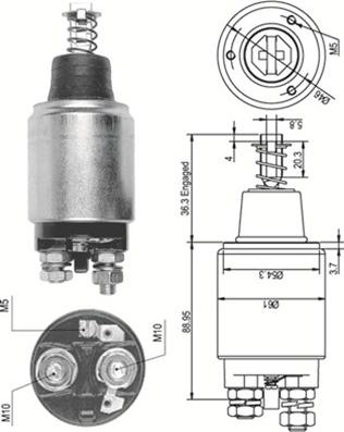 Magneti Marelli 940113050111 - Ievilcējrelejs, Starteris autodraugiem.lv