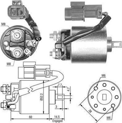 Magneti Marelli 940113050399 - Ievilcējrelejs, Starteris autodraugiem.lv