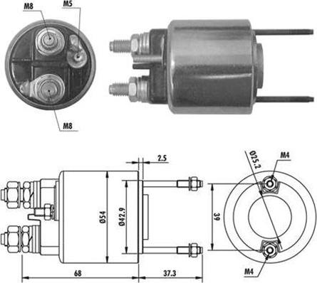 Magneti Marelli 940113050385 - Ievilcējrelejs, Starteris autodraugiem.lv