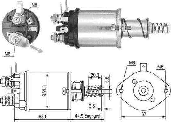 Magneti Marelli 940113050388 - Ievilcējrelejs, Starteris autodraugiem.lv