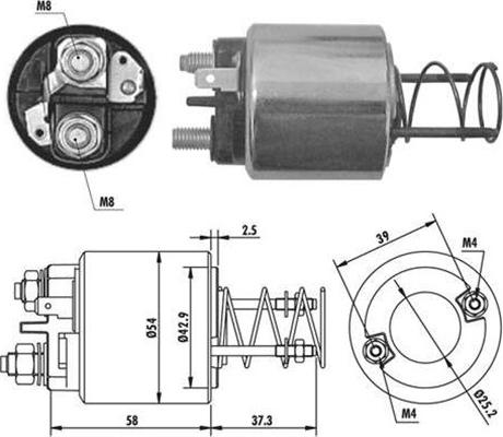 Magneti Marelli 940113050383 - Ievilcējrelejs, Starteris autodraugiem.lv