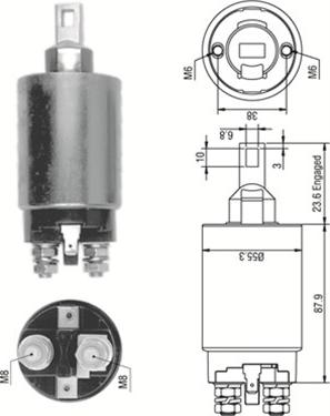 Magneti Marelli 940113050330 - Ievilcējrelejs, Starteris autodraugiem.lv