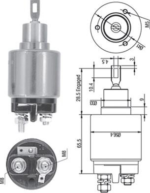 Magneti Marelli 940113050322 - Ievilcējrelejs, Starteris autodraugiem.lv