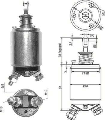 Magneti Marelli 940113050253 - Ievilcējrelejs, Starteris autodraugiem.lv