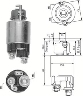 Magneti Marelli 940113050231 - Ievilcējrelejs, Starteris autodraugiem.lv