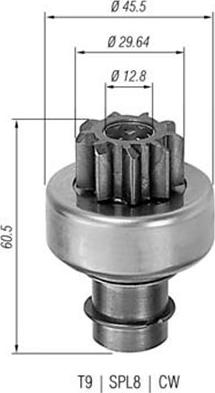 Magneti Marelli 940113020092 - Zobrats, Starteris autodraugiem.lv