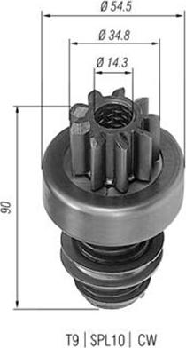 Magneti Marelli 940113020084 - Zobrats, Starteris autodraugiem.lv