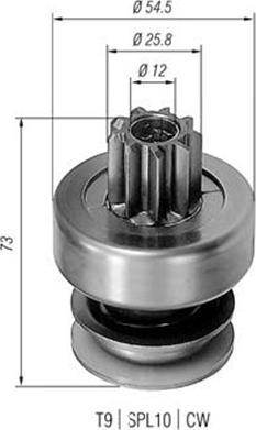 Magneti Marelli 940113020085 - Zobrats, Starteris autodraugiem.lv