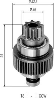 Magneti Marelli 940113020251 - Zobrats, Starteris autodraugiem.lv