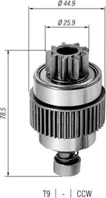 Magneti Marelli 940113020286 - Zobrats, Starteris autodraugiem.lv