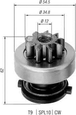 Magneti Marelli 940113020271 - Zobrats, Starteris autodraugiem.lv