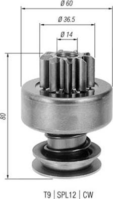 Magneti Marelli 940113020273 - Zobrats, Starteris autodraugiem.lv
