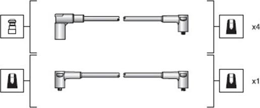 Magneti Marelli 941318111028 - Augstsprieguma vadu komplekts autodraugiem.lv