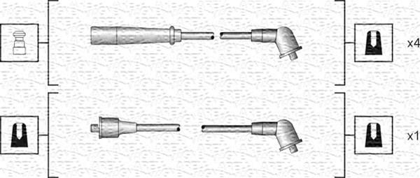 Magneti Marelli 941318111185 - Augstsprieguma vadu komplekts autodraugiem.lv