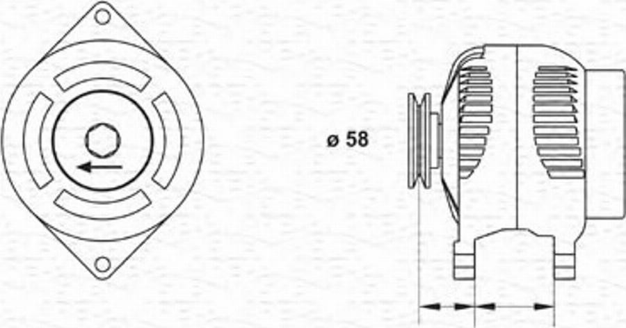 Magneti Marelli 943346053010 - Ģenerators autodraugiem.lv