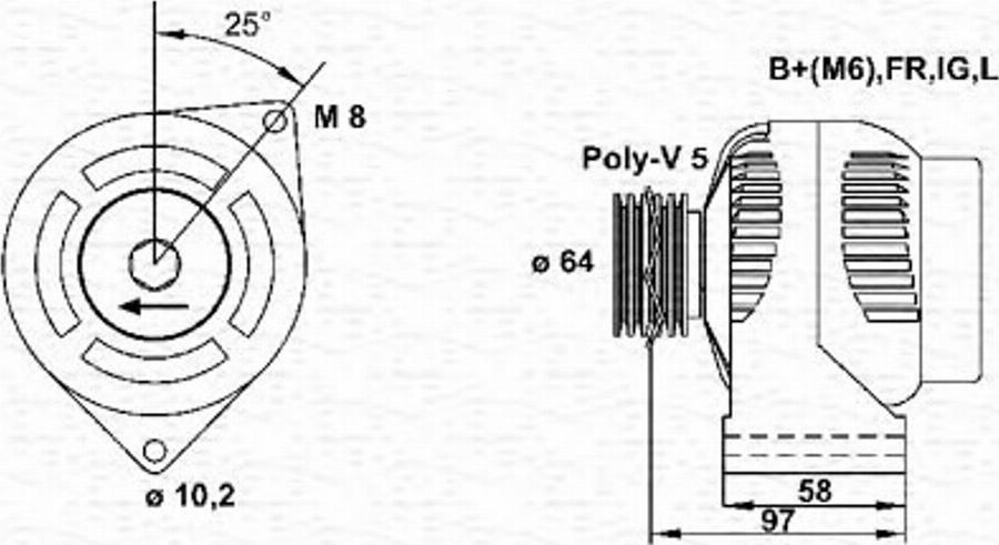 Magneti Marelli 943346052010 - Ģenerators autodraugiem.lv