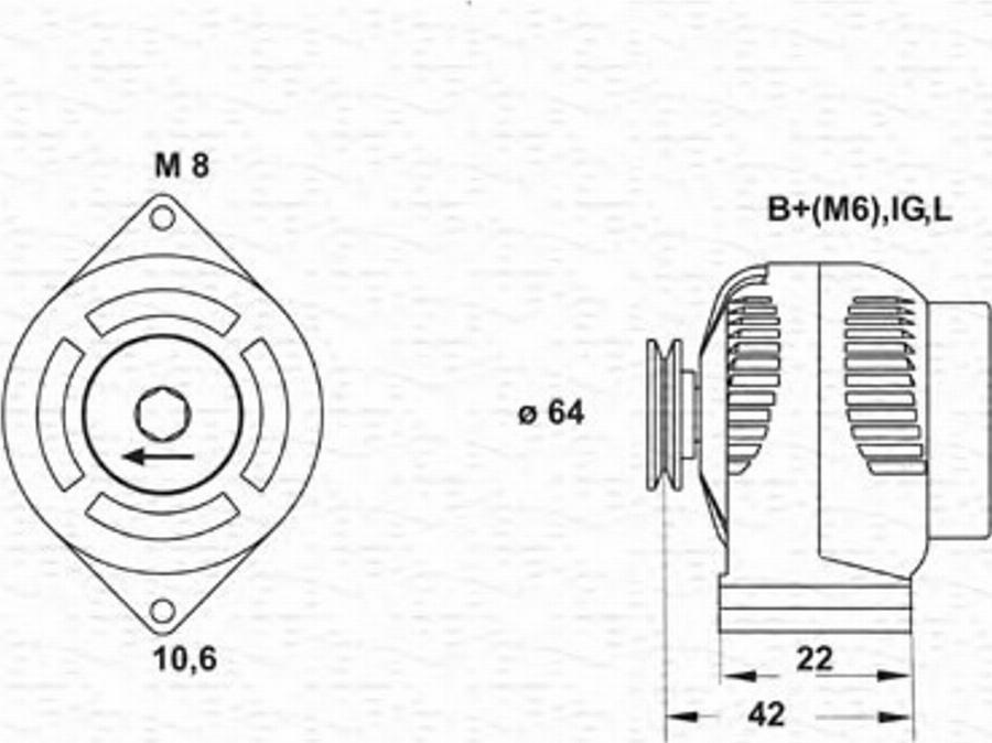 Magneti Marelli 943346068010 - Ģenerators autodraugiem.lv