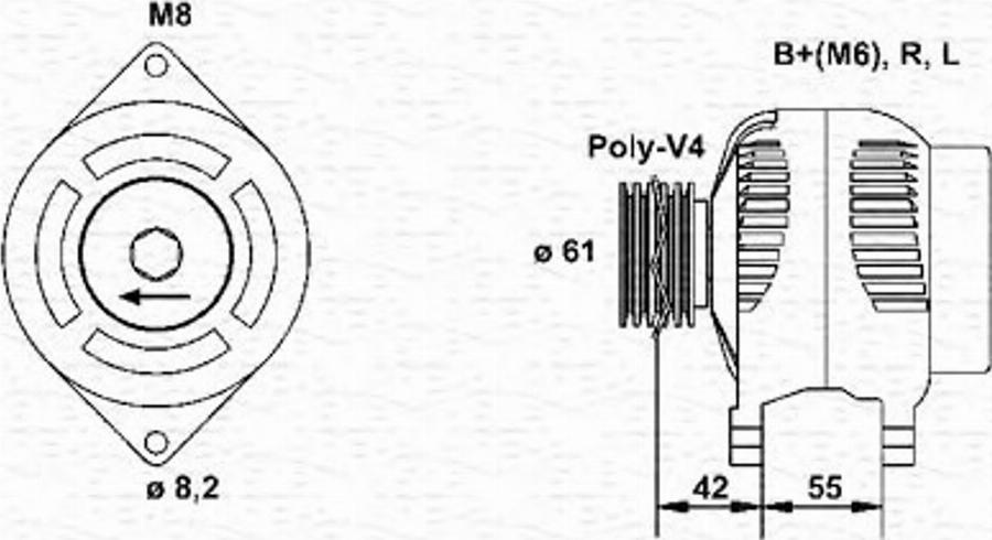 Magneti Marelli 943346088010 - Ģenerators autodraugiem.lv