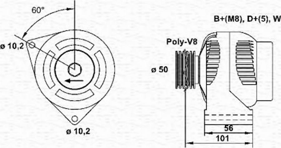 Magneti Marelli 943346039010 - Ģenerators autodraugiem.lv