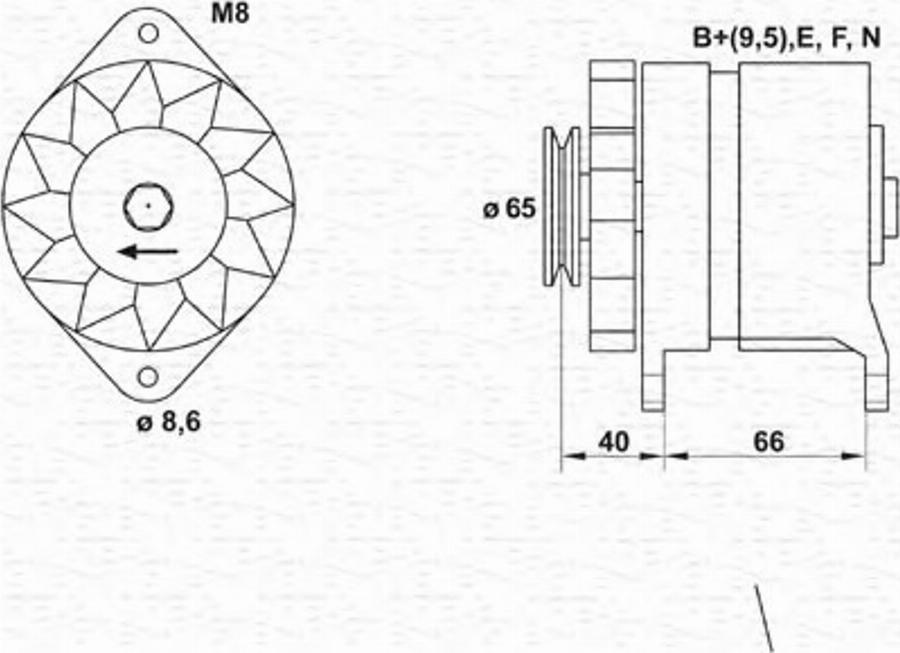 Magneti Marelli 943346026010 - Ģenerators autodraugiem.lv